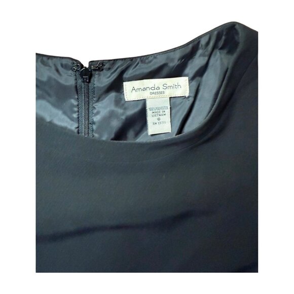 Amanda Smith Black Sleeveless Sheath Dress – Size 6 - Picture 2 of 3